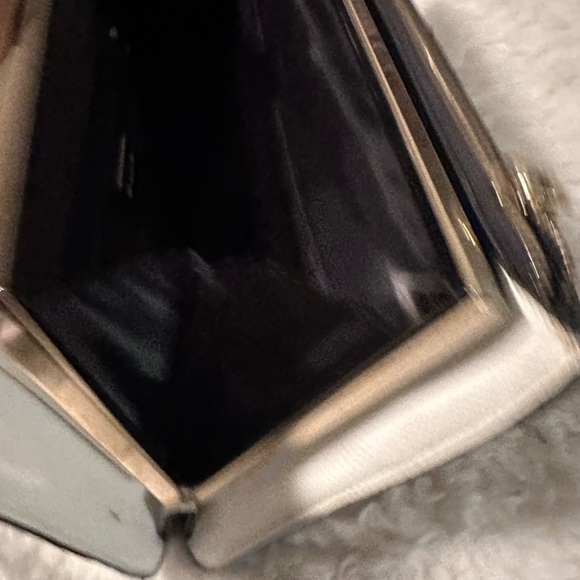 Dune London Navy Blue Tan Gold Commuter Laptop Briefcase Top Handle Bag - Picture 8 of 8